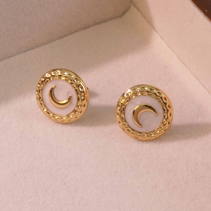 ARETES LUNA BLANCA